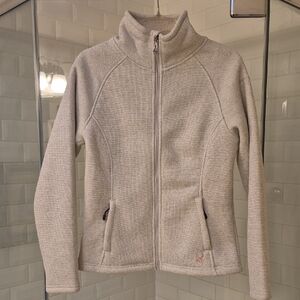 NWT$169 Spyder Oatmeal Heather Zip Front Sweater Jacket Sz M